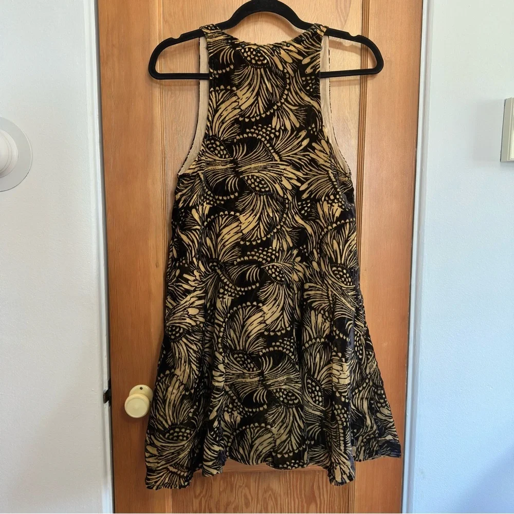 free people ellie velvet burnout mini dress